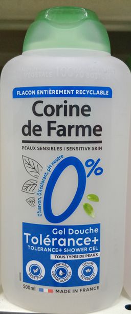 Corine De Farme Douche Gel Tolerance 0% 500ml