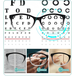 LENTES ANTEOJOS PROGRESIVOS +.5 - +2.5 ONE POWER