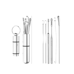 KIT METALICO DE LIMPIEZA DE OIDOS 6 EN 1