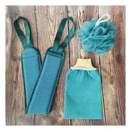ESPONJAS Y GUANTE PARA DUCHAS EXFOLIACION 3 EN 1