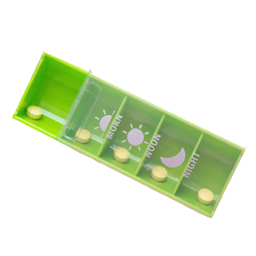 ENVASE PARA PASTILLAS O PILDORAS 5 COMPARTIMIENTOS