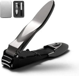 CORTA UÑA DELUX CON LIMA CAJA METAL