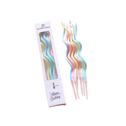 VELAS FINAS DE CUMPLEAÑOS SET DE 6