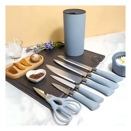 UTENSILIOS DE COCINA CUCHILLOS EVRYEALTH 7 PZAS
