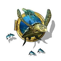 STICKER PARA PARED MOD TORTUGA 83*82 CM