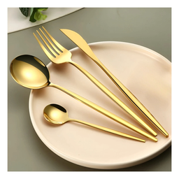 SET DE CUBIERTOS 24 PZAS TABLEWARE DORADOS