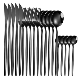 SET DE CUBIERTOS 24 PZAS TABLEWARE COLOR CROMO