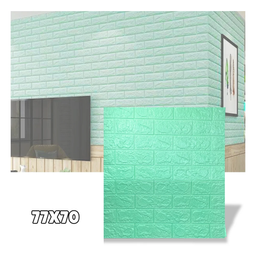 SET DE 6 LAMINAS DE RECUBR. ESPUMA P/PARED COLORES PASTEL 77x70 CM