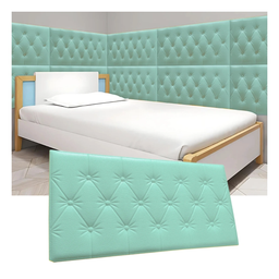 SET DE 5 LAMINAS DE RECUBR. ESPUMA P/PARED TIPO BOTON 70x35 CM