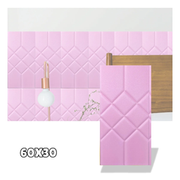 SET DE 5 LAMINAS DE RECUBR. ESPUMA P/PARED CUADROS 60x30 CM