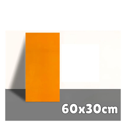 SET DE 10 LAMINAS DE RECUBR. P/PARED COLOR NARANJA 60x30 CM