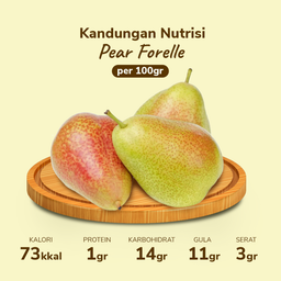 Pear Forelle 2-3 pcs 340-400 gram