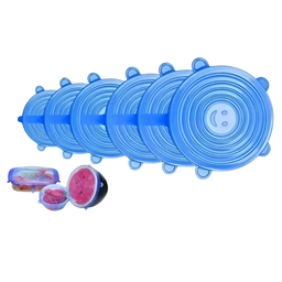 SET 6 PZAS TAPA DE SILICONE REDONDAS
