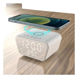 RELOJ MULTIFUNCIONAL DE MESA CON CARGA INALAMBLICA HT-301