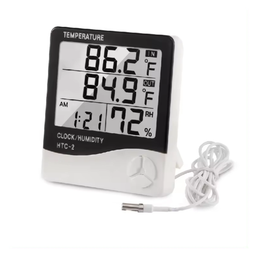 RELOJ CON MEDIDOR DE HUMEDAD Y TEMP