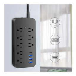 REGLETA ELEC. MULTITOMA (8 TOMAS/3USB/1 TYPE C)