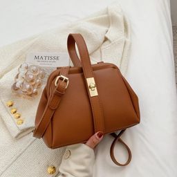 Leathered sling bags.