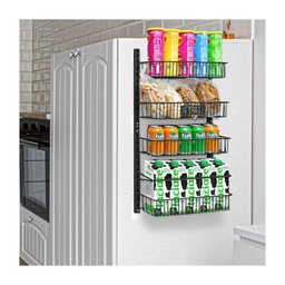 ORGANIZADOR VERTICAL METALICO 4 ESTANTES PARA PARED LISA