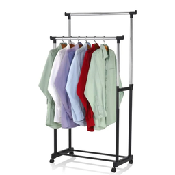 ORGANIZADOR RACK PERCHERO DOBLE BARRA AJUSTABLE