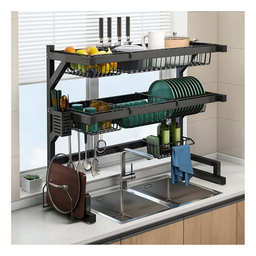 ORGANIZADOR RACK 2 BANDEJAS PARA FREGADERO GRANDE 85*77*34
