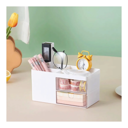 ORGANIZADOR PLAST ESCRIT. 2 GAVETA + 3 COMPART 17.5*9*9.2 CM