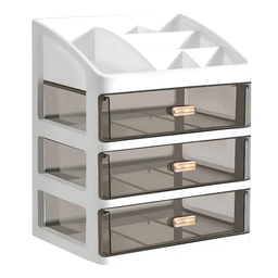 ORGANIZADOR PLAST 3 GAVETAS CON PORTA MAQUILLAJE W1623K