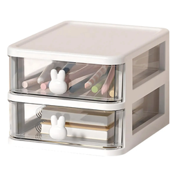 ORGANIZADOR PLAST 2 GAVETAS 17*14.5*11CM