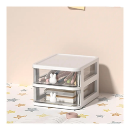 ORGANIZADOR PLAST 2 GAVETAS 17*14.5*11CM