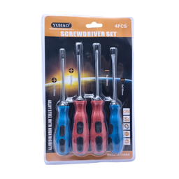SET DE DESTORNILLADORES 4 UNID LARGOS YUHAO