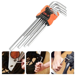 LLAVES HEXAGONAL CR-V SET DE 9 PZAS *L*