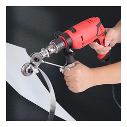 HERRAMIENTA DE CORTE DE LAMINAS METALICAS PARA TALADROS C/MANGO