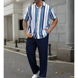 Men assemble up and down 