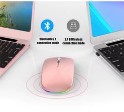 Portable Mini Ultra-thin Rechargeable Wireless Bluetooth Mouse Ergonomic TYPE-C Vertical Rechargeable Wireless Mouse for Laptops