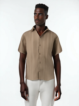 Camisa Clasica con Textura 