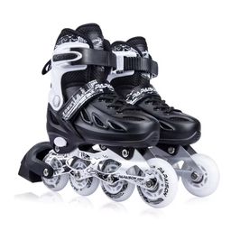 Hot Sale Custom Adjustable Inline Roller Skates Light up 4 Wheels Skates Inline Durable Hard Boot Patines Free Skate Shoes