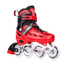 Hot Sale Custom Adjustable Inline Roller Skates Light up 4 Wheels Skates Inline Durable Hard Boot Patines Free Skate Shoes