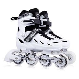 Hot Sale Custom Adjustable Inline Roller Skates Light up 4 Wheels Skates Inline Durable Hard Boot Patines Free Skate Shoes