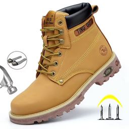 2023 New Style Four Seasons Anti-puncture Safety Shoes for Men High Quality Lightweight Safety Shoes for Worker