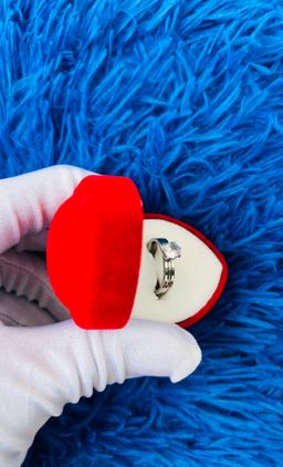 Bague de fiançailles en argent pure S925