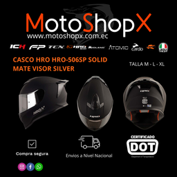 CASCO HRO HRO-506SP SOLID MATE VISOR SILVER