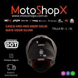 CASCO HRO HRO-506SP SOLID MATE VISOR SILVER