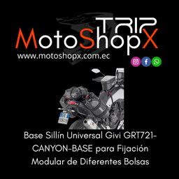 BASE SILLIN UNIVERSAL GIVI GRT721. Bolsas y Alforjas: Bolsas sillin y touring Soportes/Fijaciones