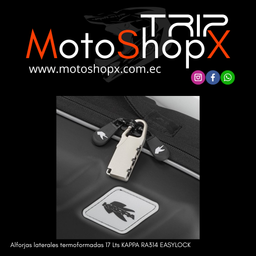ALFORJAS LATERALES KAPPA RA314 RACER TERMOFORMADAS EASYLOCK 17 LTS