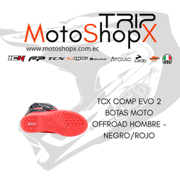 BOTA COMP EVO 2 BOTAS MOTO OFFROAD HOMBRE - NEGRO/ROJO