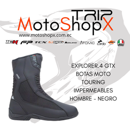 EXPLORER.4 GTX BOTAS MOTO TOURING IMPERMEABLES HOMBRE - NEGRO