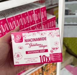 Venut White Niacinamide with Glutathione Collagen Whitening Soap (70g)