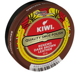 Kiwi Shoe Polish Dark Brown 50ml