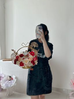  Lucky Cat Grand Opening Flower Basket  