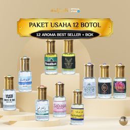Sulfiah -  Isi 12 Botol Paket Usaha Parfum 6ml Pria & Wanita 100+ Variant Aroma Arabian
