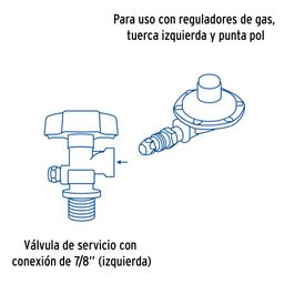 Cilindro portátil para gas LP, 4kg (9lb) Foset